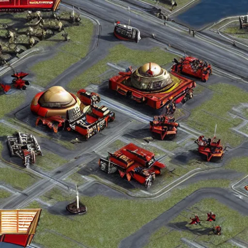 Image similar to Allied Base in Command and Conquer Red Alert 3