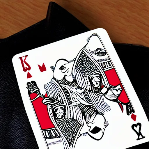 Image similar to playing card design inspired by a cartoon mouse