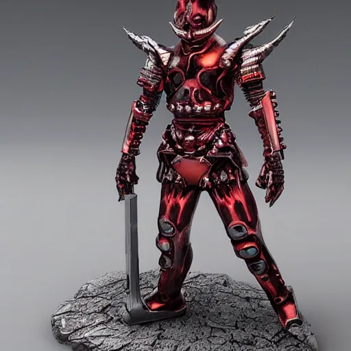 Image similar to sci-fi soldier tactical berserk Kentaro Miura very detailed red eyes, very intricate futuristic armor