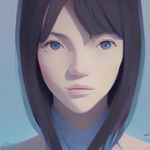 Image similar to bbeautiful detailed portrait of a woman with petals by makoto shinkai, beeple, and ilya kuvshinov, trending on artstation