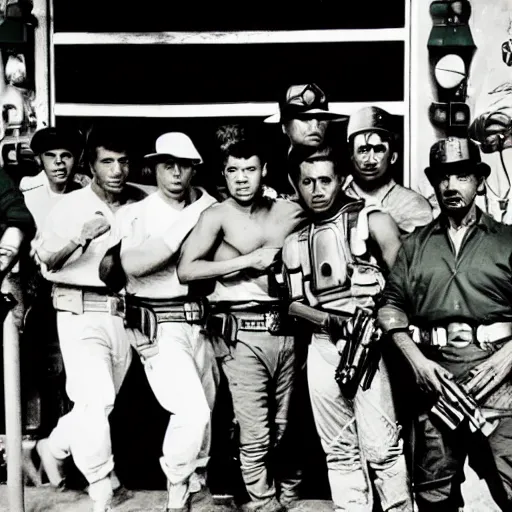 Image similar to boba fett in a 1950s puerto rican gang photo