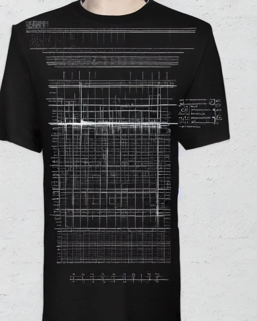 Prompt: stacked plot of radio emissions from a pulsar, data visualization, graphic charts, constructing a cat isolated on black, silk screen t-shirt design 4K