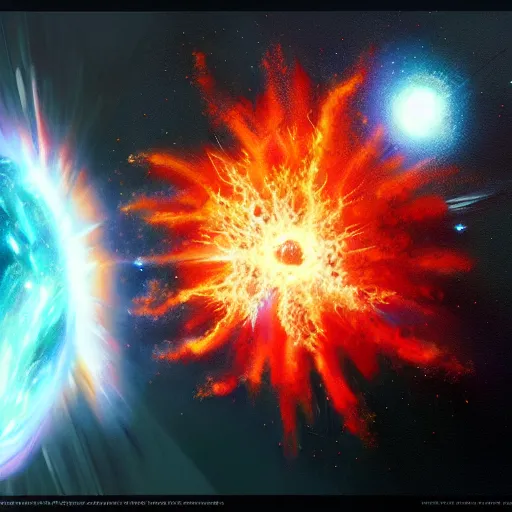 A stunning supernova explosion, highly detailed, | Stable Diffusion ...