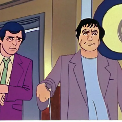 Prompt: Still from Columbo The Animated Series (1977)