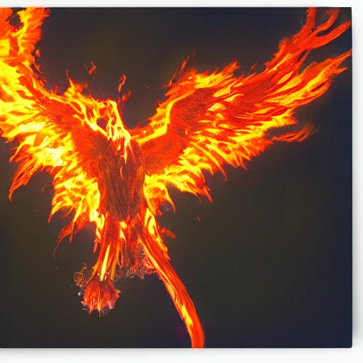 Image similar to phoenix in fire by Malevitsch