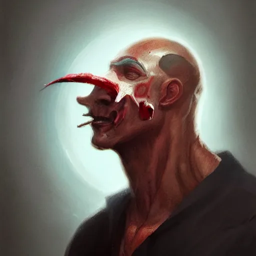 Prompt: portrait of character with his nose ripped off with his nose ripped off with his nose ripped off with his nose ripped off with his nose ripped off with his nose ripped off with his nose ripped off, by Greg rutkowski