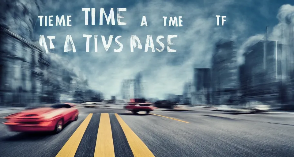 Prompt: Time stops moving during a Car Chase