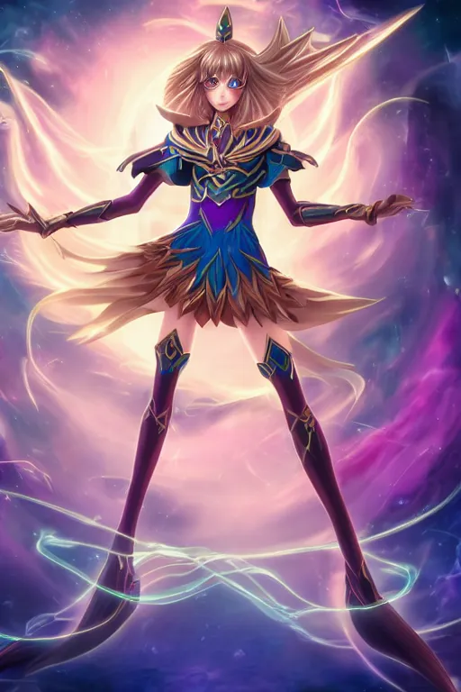 Image similar to beautiful dark magician girl, full body, mystical, ultra detailed, 4k