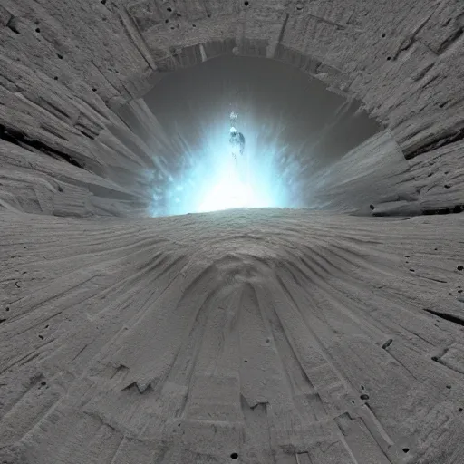 Prompt: a geode shard growing out of the moon, geode spire in a crater on the dark side of the moon, octane render by greg rutkowski, ferdinand knab, oleg zherebin, trending on artstation, render, ue 5, digital render