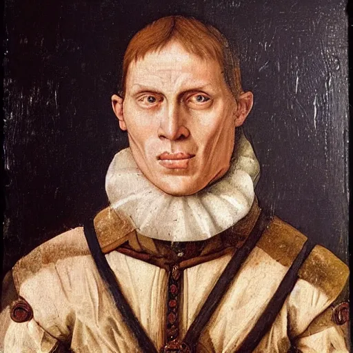 Image similar to A 15th century medieval renaissance oil painting of Jerma985, portrait of Jerma985, grainy, realistic, very realistic, hyperrealistic, highly detailed, very detailed, extremely detailed, very neat, very epic, very cool, detailed, trending on artstation