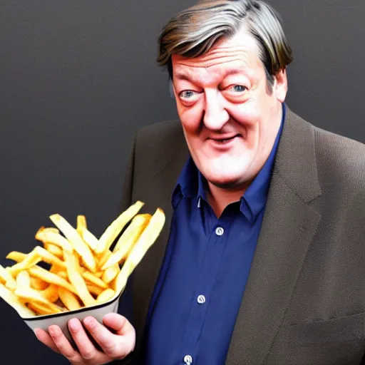 Image similar to [ french fry ] is ( ( stephen fry ) ) hybrid intercross mix