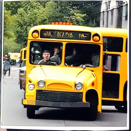 Image similar to henry the 8th as a bus driver