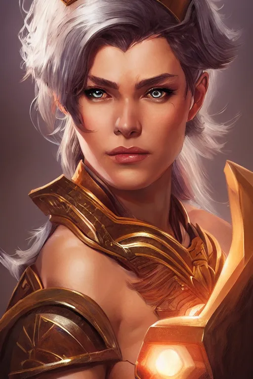 Image similar to amazon valkyrie athena, d & d, fantasy, portrait, highly detailed, headshot, digital painting, trending on artstation, concept art, sharp focus, illustration, art by artgerm and greg rutkowski and magali villeneuve