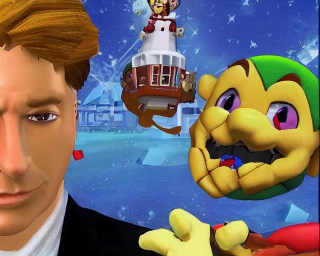 Image similar to saul goodman in mario 64 full screenshot