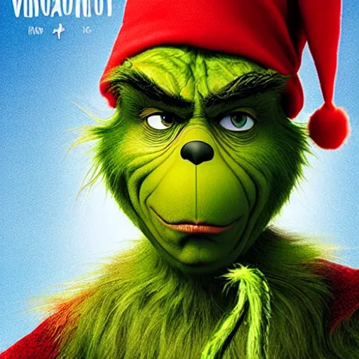 Image similar to The Grinch breaking out of prison, movie poster, violent, highly detailed, portrait, 8k, smooth, gritty, action movie, rated R, sharp