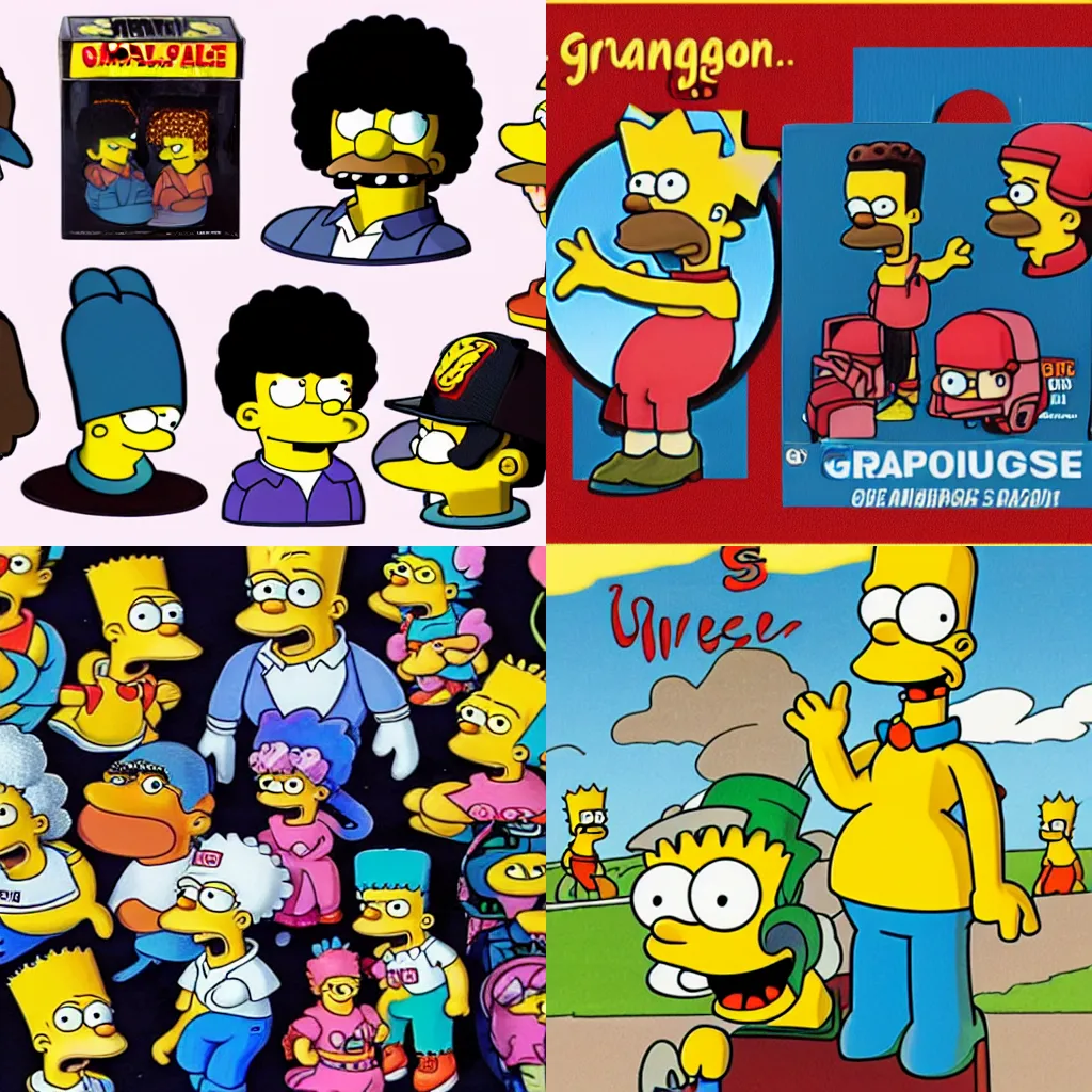 Prompt: graggle simpson merchandise