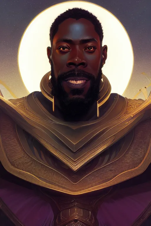 Image similar to a portrait of heimdall, fantasy, sharp focus, intricate, elegant, digital painting, artstation, matte, highly detailed, concept art, illustration, ambient lighting, art by ilya kuvshinov, artgerm, alphonse mucha, and greg rutkowski