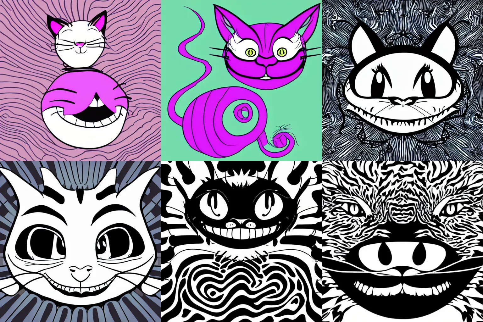 Prompt: Cheshire cat, vector art-i
