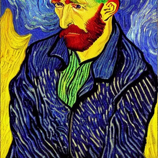 Prompt: a painting titled sorrow in the style of Vincent van gogh