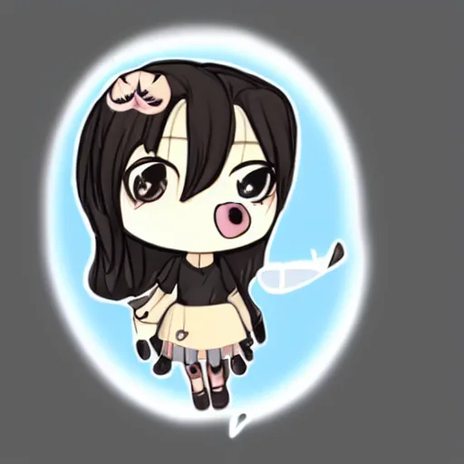 Prompt: cute chibi half-seal half-human hybrid