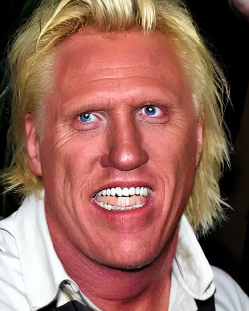 Prompt: berry merged with gary busey