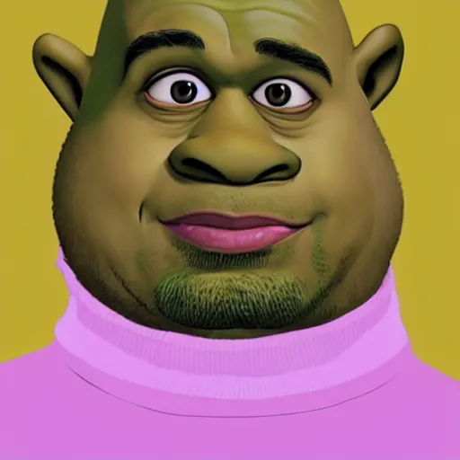 Image similar to portrait of Shrekye West, kanye, shrek