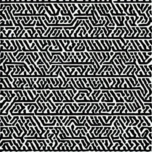 Image similar to black and white generative art of random geomteric shapes, minimalistic vector graphics, black background