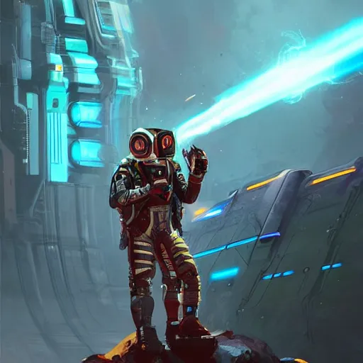 Image similar to elon musk wearing jetpack as apex legends character, digital illustration portrait design, by android jones and greg rutkowski, retrowave color scheme, detailed, cinematic lighting, wide angle action dynamic portrait