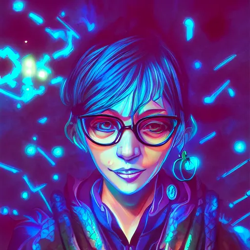 Image similar to skill magic geek inside matrix deepdream radiating a glowing aura stuff loot legends stylized digital illustration video game icon artstation lois van baarle, ilya kuvshinov, rossdraws,