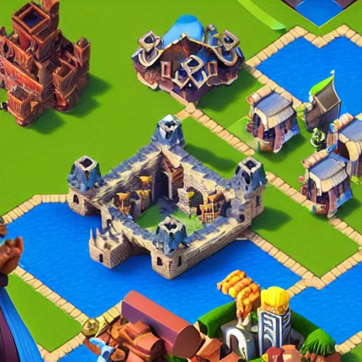 Prompt: Clash of Clans new Town hall, new update