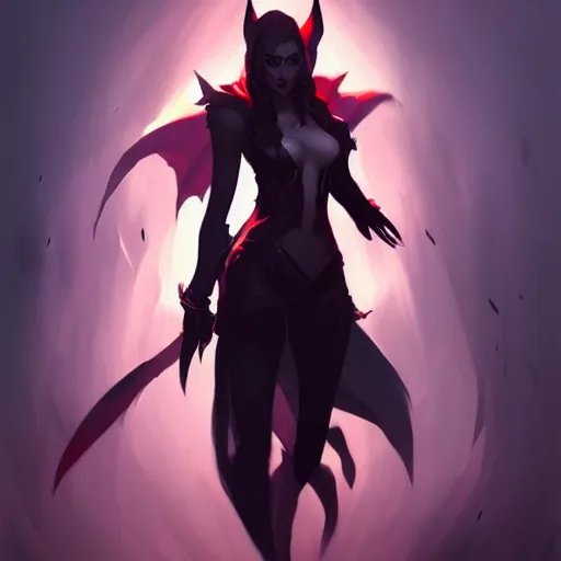 Prompt: a full body concept art of league of legends vampire, greg rutkowski, trending on artstation, ambient lighting