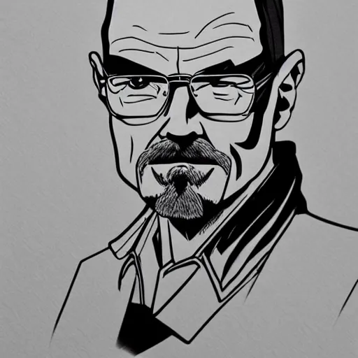 Image similar to walter white character from 8 0 s anime, 8 0 s anime style, anime art, detailed, artstation