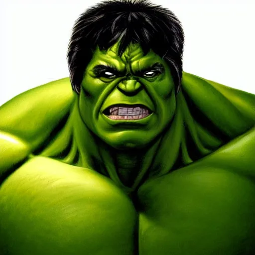 Prompt: The Hulk painting 4K detail