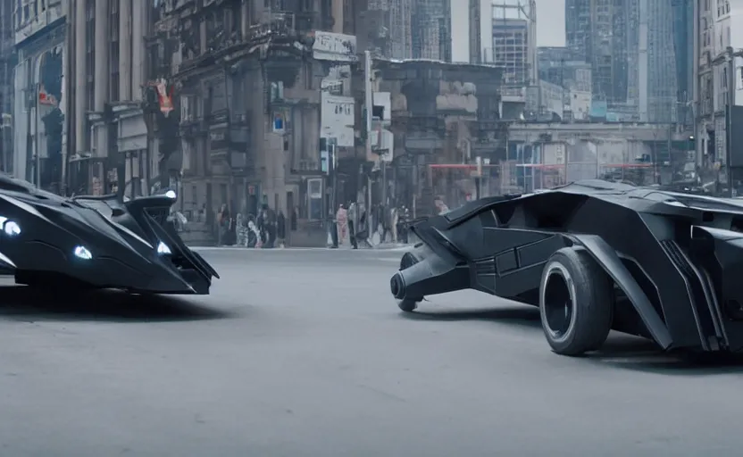 A film still of the 2025 Batmobile, 8k Stable Diffusion OpenArt