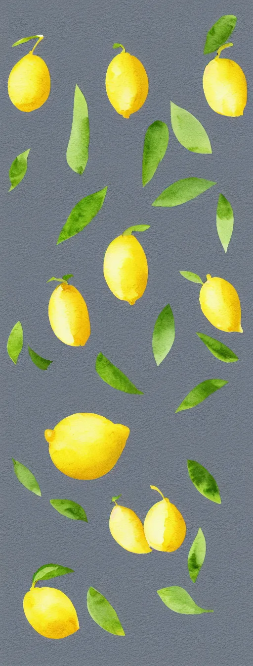 Prompt: minimalist watercolor art of a lemons on white background, illustration, vector art