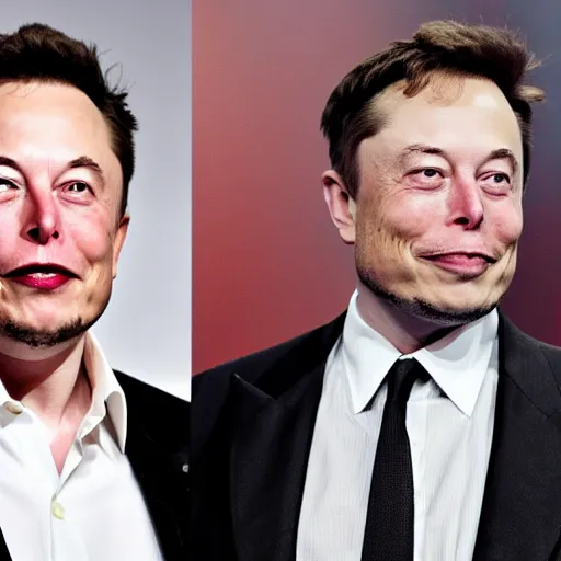 Image similar to Elon Musk and his brother Gollum