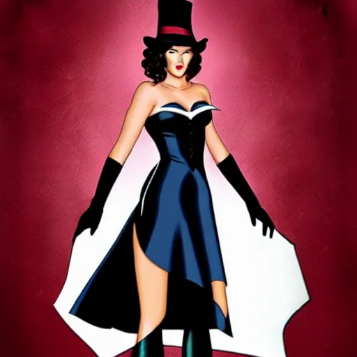 Prompt: mary elizabeth winstead as zatanna zatara,