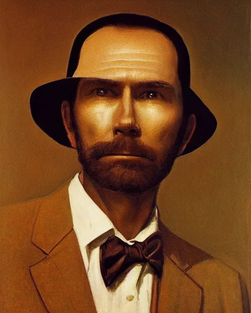 Prompt: portrait of Hank Williams Sr by Jean-Leon Gerome cinematic light, full face, symmetrical face