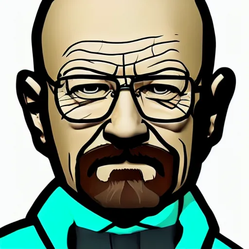 Image similar to walter white vtuber