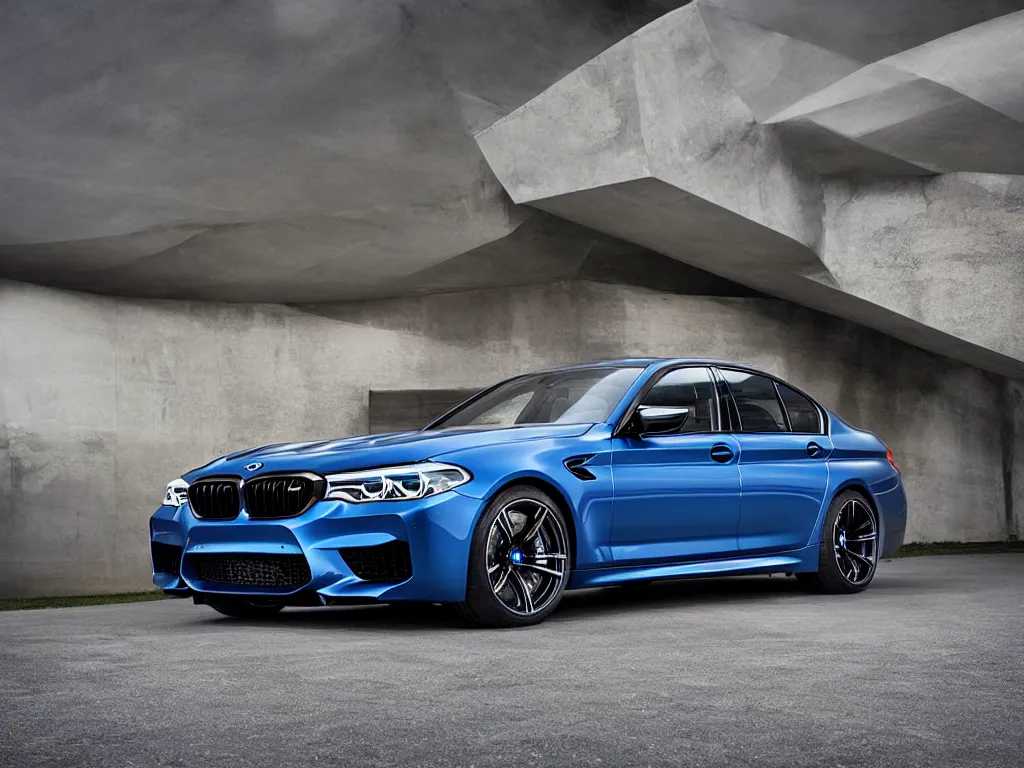 Prompt: “A singular 2018 BMW M5 brochure photo, ultra realistic, HD, 8k”