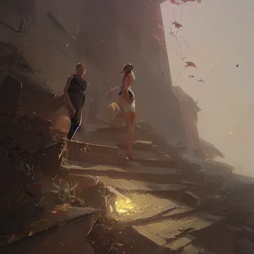 Image similar to quatro de outubro de dois mil, by greg rutkowski