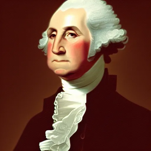 Image similar to still of George Washington posing st Mr. Olympia, full body shot, hyperrealistic, high quality, extremely detailed, face details, powerful, sharp focus, real person