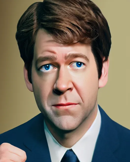 Image similar to jim halpert as a muppet. highly detailed felt. hyper real photo. 4 k.