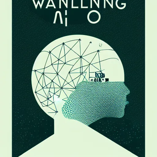 Image similar to a wandering mind, logo, simple white background victo ngai, kilian eng