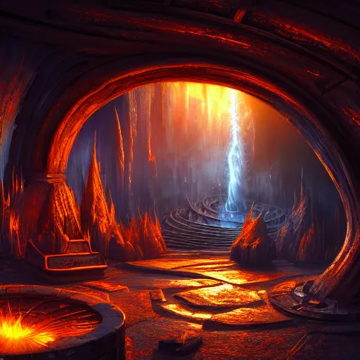 Prompt: beautiful digital fantasy illustration of the forge of worlds, high detail texture, unreal engine, 8k, vivid, intense, Photographic quality, ultra hyper realistic quality, 8k definiton, hyper-realistic, cinematic, cinematic lighting