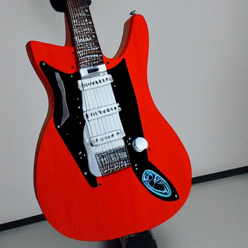 Image similar to an electric guitar prototype