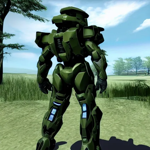 Prompt: Halo as a N64 game