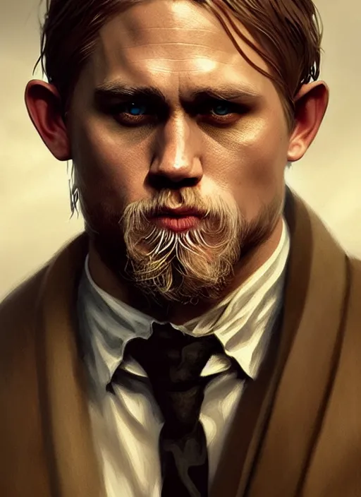 Prompt: portrait of charlie hunnam as a vampire, intricate, elegant, highly detailed, digital painting, artstation, concept art, smooth, sharp focus, illustration, art by wlop, mars ravelo and greg rutkowski