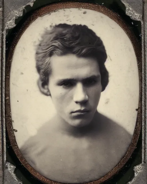 Prompt: tintype photo of bazarov, handsome cynical young russian man, by julia margaret cameron 1 8 8 0 s, realistic, body shot, sharp focus, 8 k high definition, insanely detailed, intricate, elegant