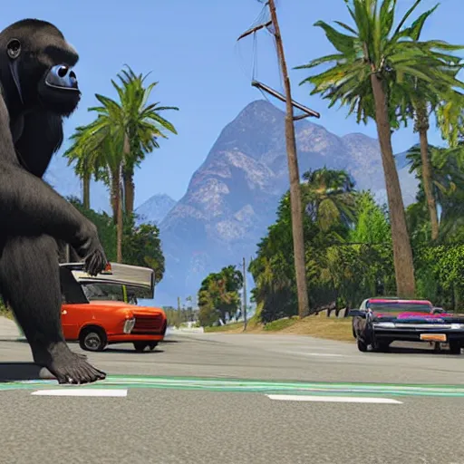 Image similar to harambe, groove street, gtav